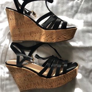 Steve Madden corkscrew wedged